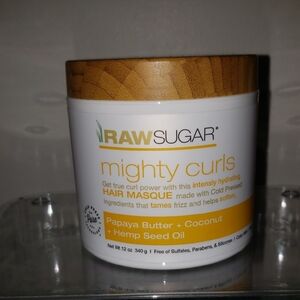 Raw Sugar Mighty Curls Curl Enhancing Hair Masque 12 Oz New